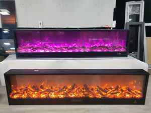 Simulation américaine de <span class=keywords><strong>flamme</strong></span> Télécommande décorative Décoloration Chauffage Cheminée électronique - Product Image 2