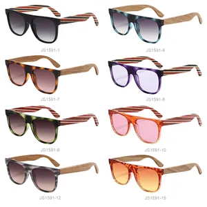 Conchen Luxo madeira óculos tons polarizada sol óculos lentes gadas de sol