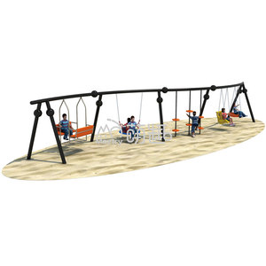 Moetry <span class=keywords><strong>Super</strong></span> lungo commerciale in metallo <span class=keywords><strong>altalena</strong></span> set parco giochi all'aperto per bambini Columpio sedia a dondolo per Parque giardino residenziale della scuola - Product Image 6