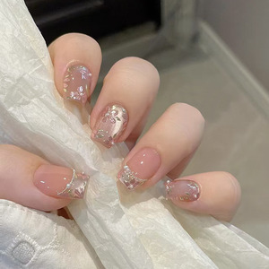 <span class=keywords><strong>Uñas</strong></span> Postizas Reutilizables Hechas a Mano <span class=keywords><strong>de</strong></span> ABS, <span class=keywords><strong>Cuadradas</strong></span>, Elegantes, <span class=keywords><strong>de</strong></span> Colores Mixtos, Diseño Francés, Estilo Stiletto, Mariposa, para Arte <span class=keywords><strong>de</strong></span> <span class=keywords><strong>Uñas</strong></span> - Product Image 1