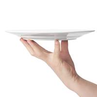 Assiettes plates rondes en céramique blanches en promotion – 7,5/8/8,5/9/10,5/12 pouces – Plat de service en porcelaine