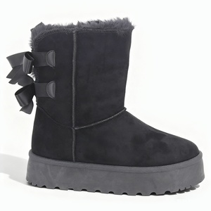 Женские зимние ботинки YL-1265 на платформе из искусственного меха, с противоскользящей подошвой, теплые, OEM и ODM на заказ - Product Image 4