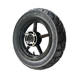12 Inch Supermoto Front and Rear Plate <strong>Wheels</strong> a Set 120/70-12 All-Season Tires New Condition Tire Casing for <strong>Replacement</strong> - Product Image 6