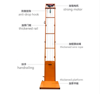 Ascenseur électrique pour marchandises, capacité 2-10m, 500kg