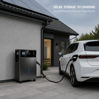 Sistem Penyimpanan Energi All in One 40Kwh Inverter Hybrid 12Kw Pengisi Daya EV Ccs2 30Kw Baterai LiFePO4 380V untuk Penggunaan Rumah dan Komersial