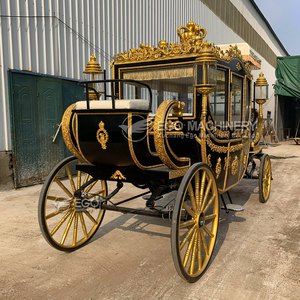 Carruaje Real de Lujo con Caballos para Bodas y Turismo, 4-6 Personas, Neumáticos de Goma Sólida, Vehículo Eléctrico para Bodas Reales - Product Image 4