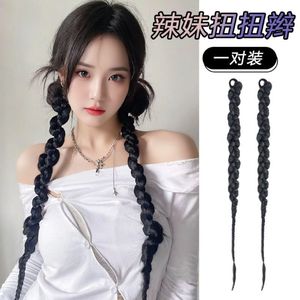 Extensiones de Cabello Trenzado de 70cm, Color Negro Natural, Tejidas a Mano, para Peinados con Trenzas - Product Image 2