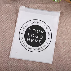 Bolsa de plástico transparente compostable personalizada con cierre hermético biodegradable para comida - Product Image 1