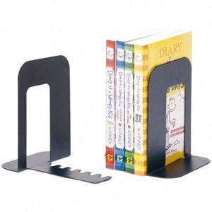 Sujetalibros Resistentes Antideslizantes para Estantes, Oficina, Escuela, Hogar, Separadores de Libros Metálicos, Antirrayaduras, Decorativos - Product Image 3