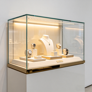Vitrine de présentation de bijoux sur mesure, idées de design d'intérieur pour bijouterie, vitrine en verre pour bijouteries, comptoir de présentation de bijoux - Product Image 4