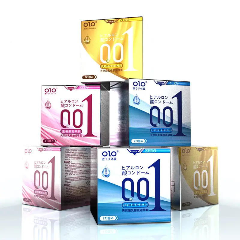 Family planning supplies OLO ultra-thin 001 hyaluronic acid condoms sex lasting condoms