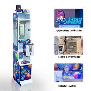 A Mini Metal <b>Claw</b>-type Construction <b>Game</b> <b>Machine</b> with Doll and Plush Toy Prizes, Which Can Be Operated by Inserting Coins. - Product Image 3
