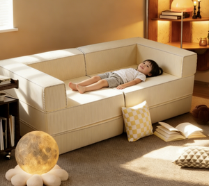 Disian New Design High Density <b>Foam</b> Convertible Modular Kids <b>Sofa</b> Foldable Compressed Modular Kids <b>Sofa</b> Bed Couch - Product Image 1
