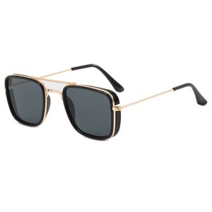 Nouvelles Lunettes de Soleil Designer Gothiques UV400 2026, Monture Métallique Carrée Double Pont, Style Steampunk, Haute Qualité, Marque Personnalisée, Tendance - Product Image 3