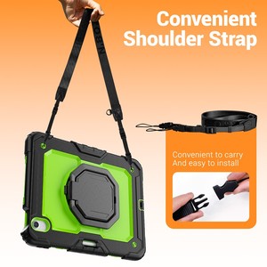 Funda Protectora para Tablet con Soporte Plegable Giratorio, Híbrida de Silicona con Ranura para Lápiz, para <span class=keywords><strong>iPad</strong></span> Air 11 2024/<span class=keywords><strong>Pro</strong></span> 11 2024 - Product Image 2