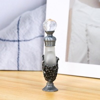 Botol Parfum Kupu-kupu Logam 10ml Bentuk Hati Botol Kaca Kosong Isi Ulang Minyak Atsiri Botol Minyak Attar Hadiah Dekorasi Rumah 81186-T