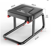 Banc pliable de yoga de sécurité en métal pour la gymnastique à domicile tabouret de chaise d'exercice d'inversion banc de fitness pour l'exercice et l'entraînement