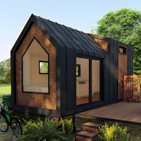 Ruang Sauna A-Frame Kayu Cedar Merah Solid Modern WDT 6KW dengan Pemanas Inframerah Jauh Ramah Lingkungan, Manfaat Kesehatan, Mudah Dipasang di Villa