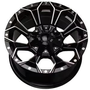 ล้อเหล็กหน้าต่างสีดำขนาด16 ''18'' 20 ''ล้อลบชดเชย16x8.0 /18x9.0/20x9.0ขอบล้อ6X139.7 mags - Product Image 1