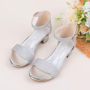 Sandalias de Princesa para Niña Pequeña, Multicolores, con Tira Ancha, Hebilla en el Tobillo, Tacón Bajo, Suela Suave, Zapatos Casuales para Fiesta, Venta al por Mayor 2025 para Bebé Niña - Product Image 1