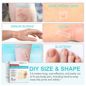 SEFUDUN görünmez esnek hidrokolloid rulo bant doğal şifa yakmak için ekstra büyük hidrokolloid rulo Blister akne bakımı - Product Image 4