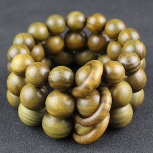 Sandalwood <b>Bracelet</b> 20mm 12 <b>Beads</b> Round Shape Antiques Style Jewelry For <b>Men</b> And Women - Product Image 3