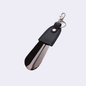 Calzador de Zapatos de Acero Inoxidable de Alta Calidad, Mini Calzador Portátil con Anillo para Llavero de Cuero - Product Image 6