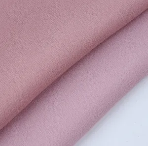 Maleisië Klein Meisje Roze Jurk/Sjaal 100% Polyester Geweven Crêpe Chiffon Stof Voor Hijab