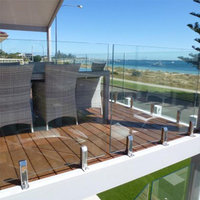 Rampe en verre sur mesure pour villa, résidentiel, intérieur, extérieur, balcon, escalier