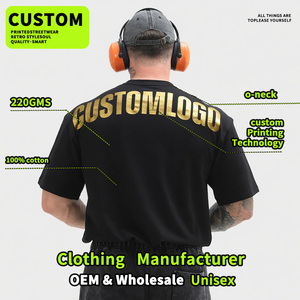 เสื้อยืดขายดี ผู้ผลิตเสื้อยืดผ้าฝ้าย 100% ขายส่ง เสื้อยืดไซส์ใหญ่ รับสกรีนโลโก้ เสื้อผ้าแบรนด์บริษัท - Product Image 2