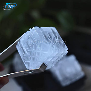 Dễ dàng phát hành Silicone và linh hoạt 4 <span class=keywords><strong>Ice</strong></span> <span class=keywords><strong>Cube</strong></span> khay với chống tràn có thể tháo rời nắp - Product Image 4