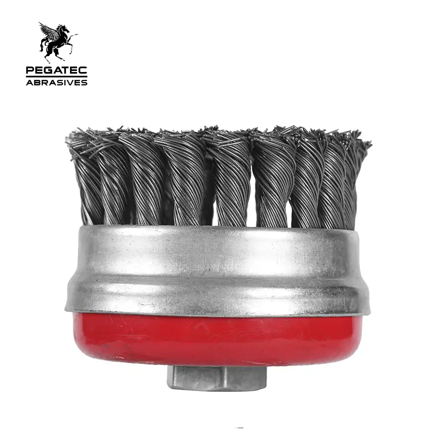 Wire Brush Round Brush Wire Brush 3inch 75mm Twisted Knot Round Steel Cup Wire Brush For Polishing Industrial Powerful Using