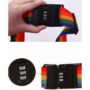 Adjustable Buckle Suitcase Belt Heavy Duty Travel Luggage Strap with Password Lock Safe for Travel Protection - Product Image 5