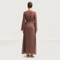 Abaya 2026 Nouvelle Collection Dubaï Abaya Femmes Robe Vêtements pour femmes avec lien à nouer à l'arrière Vêtements islamiques Abaya Robe musulmane pour femmes
