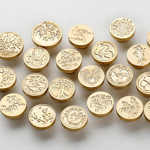 Ensemble de tampons à cire à cacheter vert foncé, tête unique, 23x11x3,5 cm, pour la décoration de sceaux à la cire, cadeau - Product Image 3