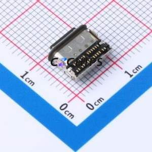 HYCW407-USBC24-864B USB Connector SMD Connector ( Connector Type: Type-C )( Gender: Female )( Mounting Type: Horizontal Mount ) - Product Image 2