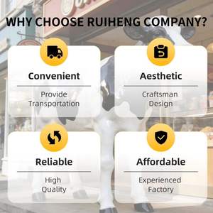 Escultura de Vaca de Dibujos Animados de Resina para Exteriores, Moderna, Ecológica, al Mejor <span class=keywords><strong>Precio</strong></span>, Personalizada, de Tamaño Real, para Parques, Granjas y Jardines de Infancia - Product Image 2