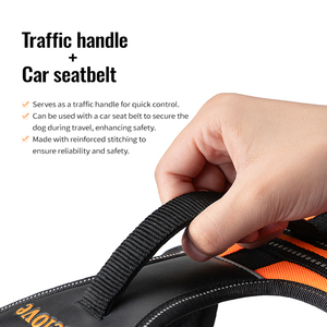 Truelove Listo para enviar Arnés para perros de entrenamiento de coche de nailon de alta calidad Arnés para mascotas duradero impermeable reflectante de lujo ajustable - Product Image 4