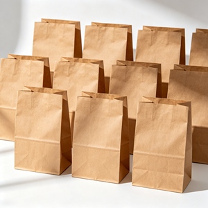 Bolsas de Papel Kraft Ecológicas sin Asas, Resistentes y Desechables para Compras, Regalos, Alimentos y Uso Diario - Product Image 1