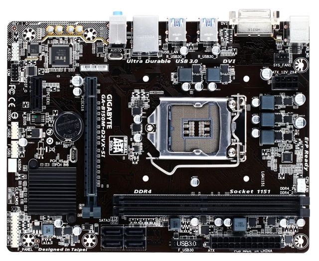 GIGABYTE B150M-D2VX/D3VX-SI Desktop Motherboard Cheap Original LGA1151 6th 7th Intel Generation I7 I5 I3 DDR4 Double Memory SATA