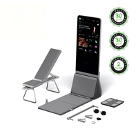Espejo de Fitness con IA, Corrección de Forma en Tiempo Real, Plataforma de Resistencia de 60 kg, Pantalla de 43 Pulgadas, Monitoreo de Frecuencia Cardíaca, Entrenamiento Corporal Completo en Casa