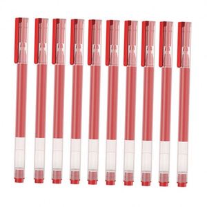 Hot Selling Promotion Gift School Office 0.5mm Gel Pens Custom Logo Fashionable Plastic Clear Body Multi-Colored Non-Erasable - Product Image 1