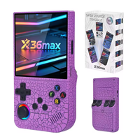 Console de jeu portable X36 Max, écran 4 pouces, système Linux, lecteur de jeux rétro portable, compatible PSP PS1