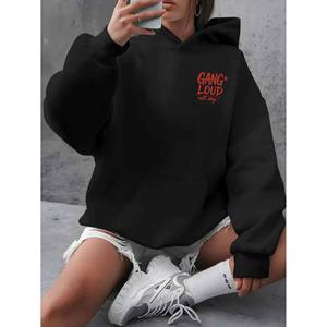 Nueva Sudadera con Capucha Deportiva Casual Personalizada con Estampado Gráfico de Doble Cara, Tejida y Ecológica, con Diseño <span class=keywords><strong>CREW</strong></span> CRAZY for LIFE - Product Image 6