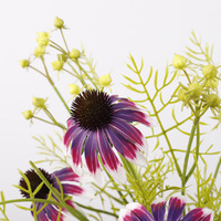 Bunga Echinacea dan Krisan Buatan Realistis, Sentuhan Alami, Perlengkapan Dekorasi Pernikahan, untuk Tata Letak Dekorasi Rumah