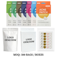 Patchs Hydrocolloïdes Étanche en Forme d'Étoiles Colorées et d'Animaux Mignons pour le Traitement des Imperfections du Visage – Vente en Gros (20 et 24 unités)