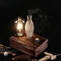 Nouvelle maison intelligente chambre Vintage bois parfum aromathérapie ultrasons Air parfum brume arôme défuseur diffuseur Machine avec ampoule