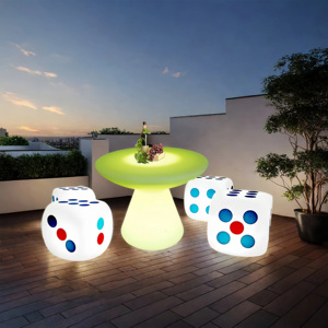 Lampe de nuit en forme de dés lumineux RGBW, style moderne, télécommande, <span class=keywords><strong>jouet</strong></span> KTV, décoration de bar à domicile et tabouret de mahjong - Product Image 5