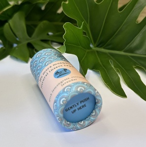 หลอดกระดาษคราฟท์สีขาวแบบรีไซเคิลได้ พร้อมพิมพ์ลายตามสั่ง บรรจุภัณฑ์เปล่าสำหรับครีมกันแดดแบบแท่ง ลิปสติก และผลิตภัณฑ์ระงับกลิ่นกาย - Product Image 6