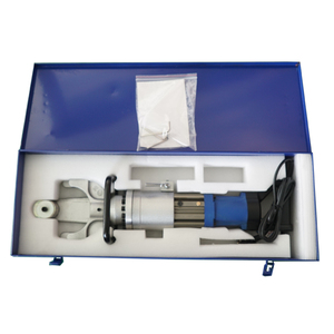 Mini plieuse-coupeuse hydraulique pour barres d'armature 28 mm, machine à plier les barres d'acier, outil manuel portable motorisé, couleur bleu argent - Product Image 2